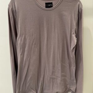 Cuts Clothing Men's Purple/Grey Long Sleeve Tee